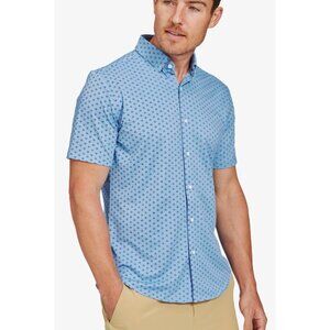 Mizzen Main Halyard Circle Print Performance Button Down Mens Shirt